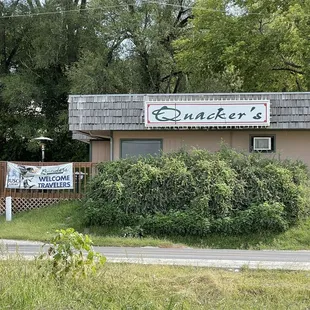 Side view of exterior