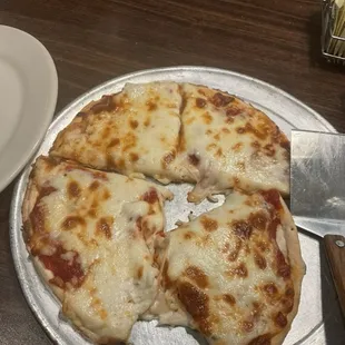 One topping small cheese pizza, pizza menu