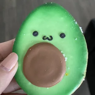 Decorated shortbread cookie: $3