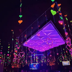 a crowd of people at a party