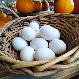 a basket of eggs