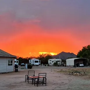 Taking in one of our beautiful sunsets