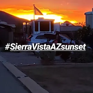Sunset view from Quail Ridge RV Resort