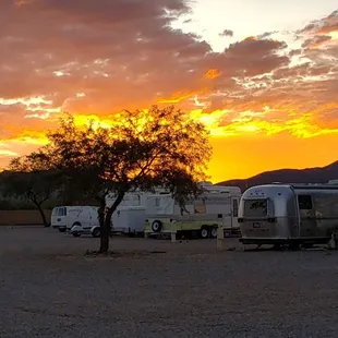 Sunset view from Quail Ridge RV park.
