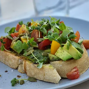 a plate of food on a table