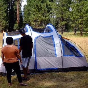 Campsite a big enough for our 7 large tents