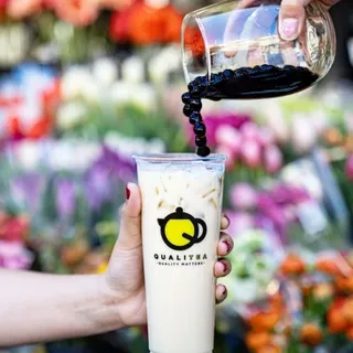 Jasmine Milk Tea (With Boba)