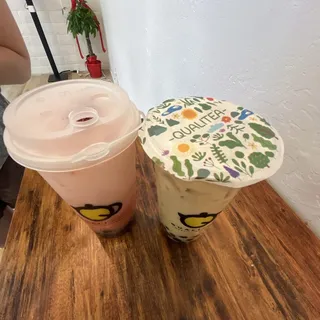 Roast Oolong Milk Tea (With Boba)