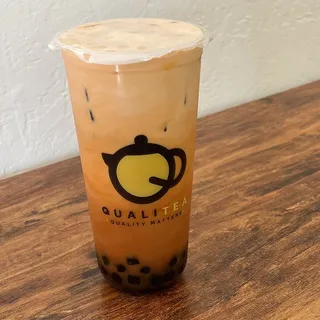 Thai Milk Tea (With Boba)