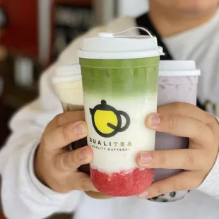 Strawberry Matcha Latte