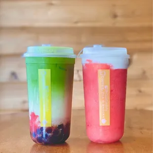 Matcha Blossom, Cheesy Tropical Bliss: strawberry (06/2023)