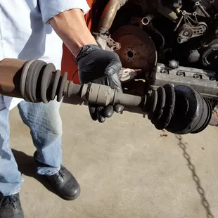 Toasted CV joint 1--they showed me the damaged parts they had replaced without me having to ask!