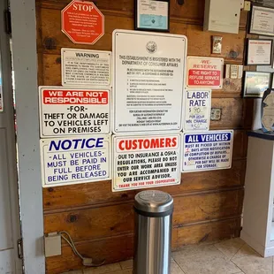 Rules and Regulations!
