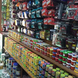 Power bait and fishing line