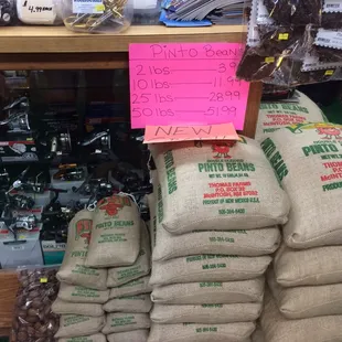 Beans, pecans and piñon!!