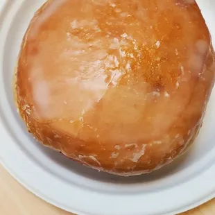 Huge jelly stuffed donut.