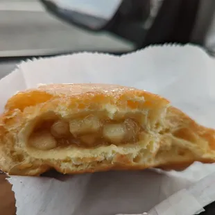 The apple filled bear claw.  Look at the fluffiness of the dough!