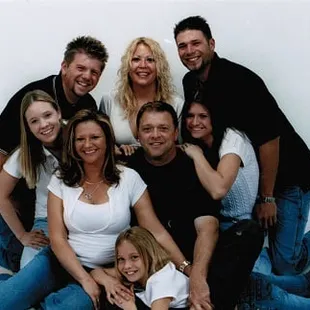 a group of people posing for a picture