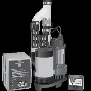 a submerst pump with the submerst unit in the background