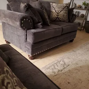 Charcoal couch set