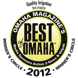Winner of Best of Omaha Irrigation Award -2012