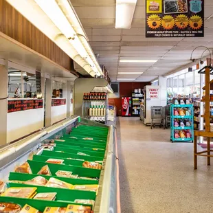 a variety of foods on display