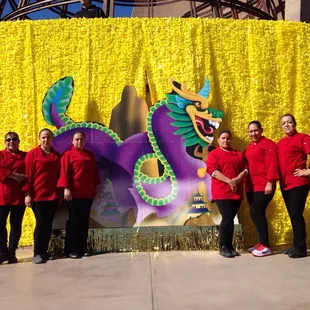QFS staff doing it Bayou style at the Springs Preserve Mardi Grass event!