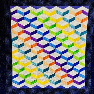 Bubbles and Swirls quilting