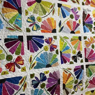 Butterfly swirls quilting