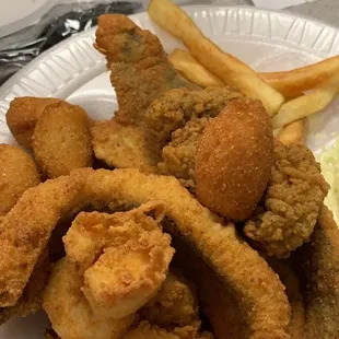 Fresh fish... oysters ... shrimp and scallops