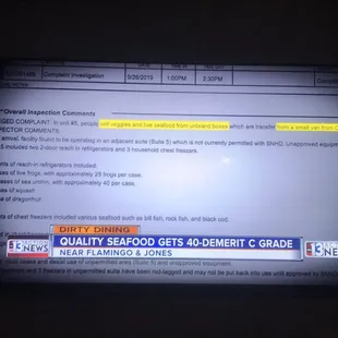 DIRTY DINING!! Stop trying to delete the photos it's public information this business has a C grade!!