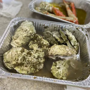 steamed oysters