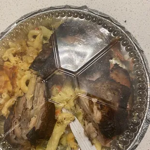 Jerk chicken, Rasta pasta, Mac &amp; Cheese