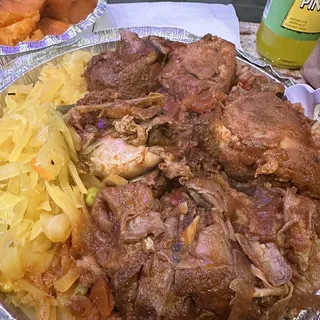 Large Brown Stew Chicken