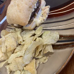 Wild Boar Burger special .. Gouda cheese yum!