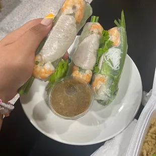 combo rolls, they also have pig ears &amp; nem cuốn