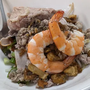 a close up of a plate of food