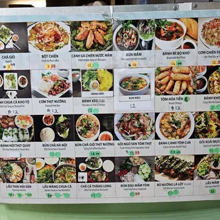 ramen and noodles, menu