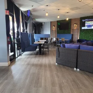 the inside of a restaurant