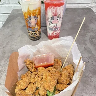 Popcorn chicken with Brown Sugar &amp; Rosie