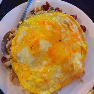 an omelet on a plate