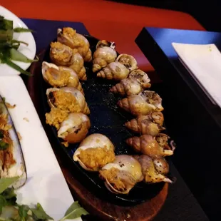 Pepper and garlic snails