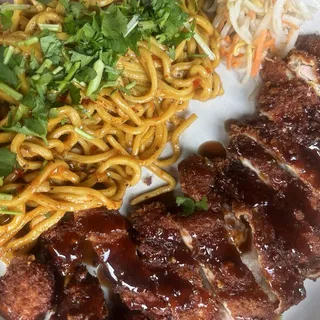 Tonkatsu Chicken Garlic Noodle