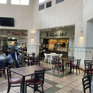 Inside food court