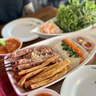 a variety of food items