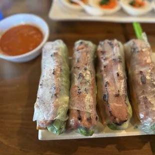 #2 Nem Nuong Con, spring rolls, our fav!