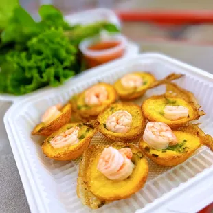 #1 Bánh Khọt Saigon: Mini Shrimp Pancakes | 8 pc - $12.50 (CASH ONLY!)