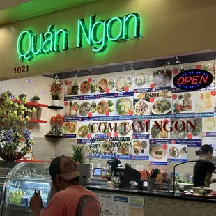 Located in the food court