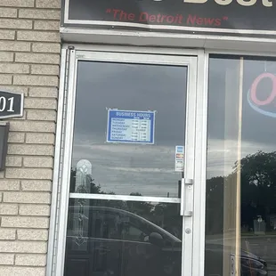 Times they are open on the door.