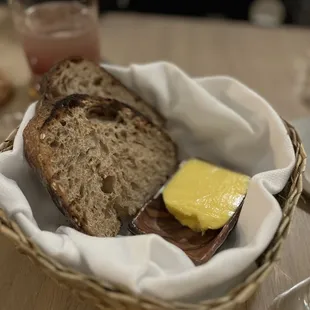 Sourdough bread with New Zealand butter
